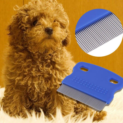 Lice Comb | Lice Brush | Flea Comb | Nits Comb | Lice Remover | Stainless Steel Brushes | Plastic Barrel | Fine | Random Color.