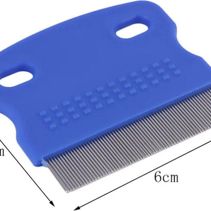 Lice Comb | Lice Brush | Flea Comb | Nits Comb | Lice Remover | Stainless Steel Brushes | Plastic Barrel | Fine | Random Color.
