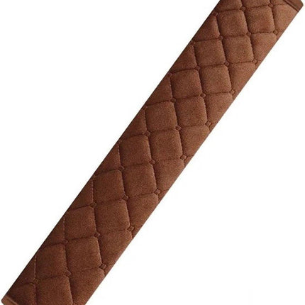 Luxury Car Seatbelt Cover | Seatbelt Protector | Seatbelt Cushion | Car Safety | Safety Belt Cushion Pads | Brown.