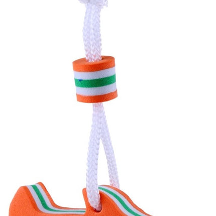 Floating Shark Keychain | For Large Keyring | EVA Foam | Foam | Key Float | Orange.