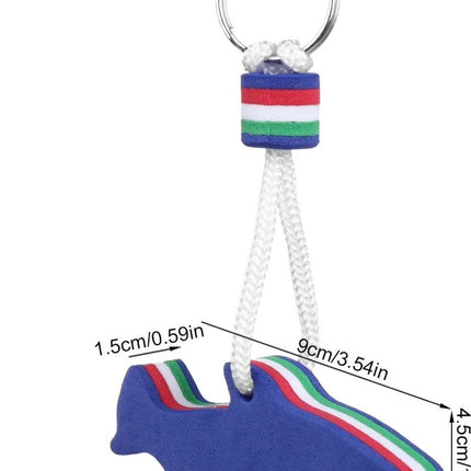 Floating Shark Keychain | For Large Keyring | EVA Foam | Foam | Key Float | Orange.