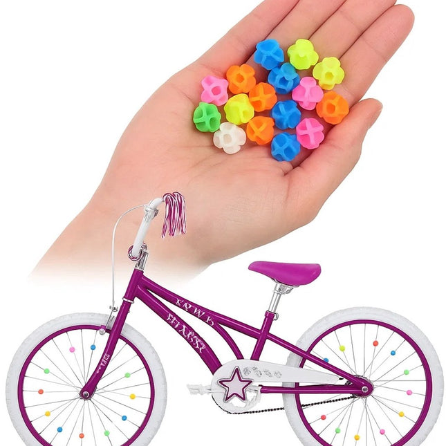 Spoke Beads Bicycle Wheel 36 Pieces | Spoke Reflectors | Glow In Dark | Wheel Reflectors Children's Bicycle | Multicolor