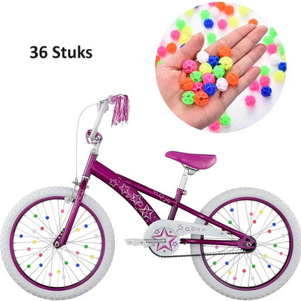 Spoke Beads Bicycle Wheel 36 Pieces | Spoke Reflectors | Glow In Dark | Wheel Reflectors Children's Bicycle | Multicolor.