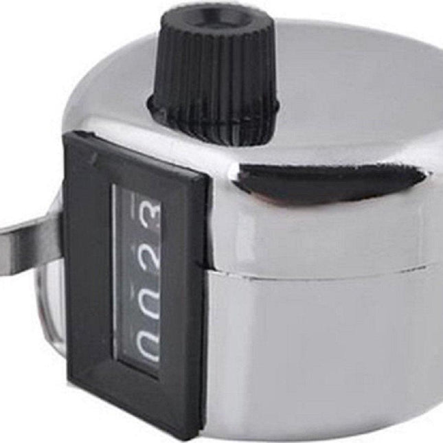 Handheld Counter | People Counter | Manual Click Counter | 4-Digit | Silver | 2 Pieces!.