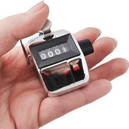 Handheld Counter | People Counter | Manual Click Counter | 4-Digit | Silver | 2 Pieces!.