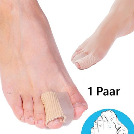 Hallux Valgus Gel Toe Corrector | Toe Spreader | Toe Straightener | Toe Straightener | Beige | 1 Pair.