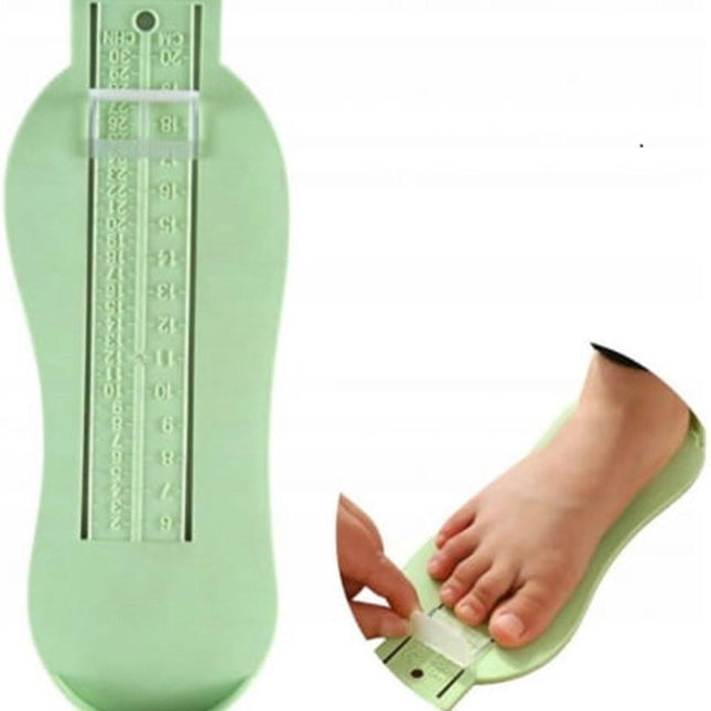 Child's Foot Measuring Tool | Child's Shoe Size Measuring Tool | Measuring Foot Size | Baby Shoe Measuring Tool | Baby Size Measurement | Green.