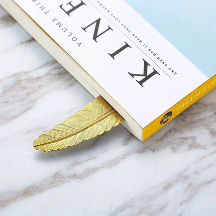 Feather Shaped Bookmark | Bookmark | Bookmark | Metal | 11.4 cm | Silver.