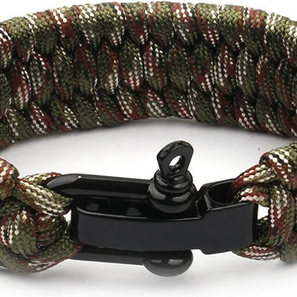 Paracord Survival Bracelet I Paracord Survival Bracelet I Extra Strong I Camouflage.