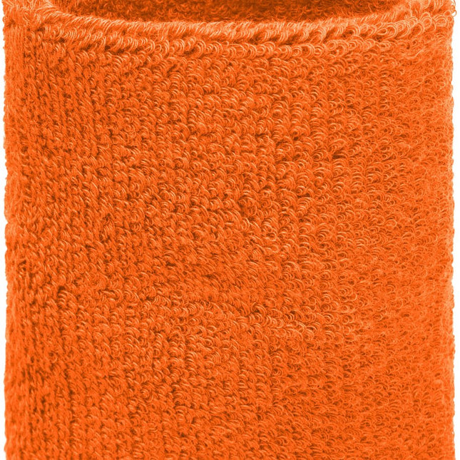 Orange sweatband for wrist