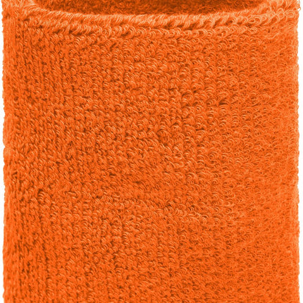 Orange sweatband for wrist