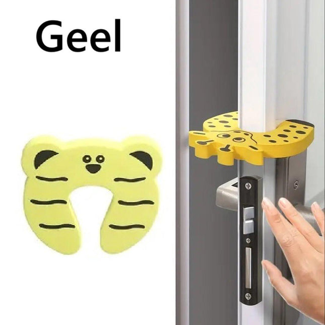 Door stopper Animal I Baby and child Door protector I Door protection I Foam / Foam I Animal door stopper I 1 piece I Yellow.