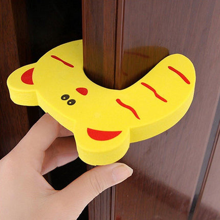 Door stopper Animal I Baby and child Door protector I Door protection I Foam / Foam I Animal door stopper I 1 piece I Yellow.