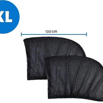 2 Pieces Car Sunshade | Car Sunshade | UV Protection SPF 30 | Rear Window Screen Sun Protection | Sunshade | Black.