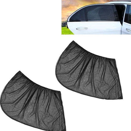 2 Pieces Car Sunshade | Car Sunshade | UV Protection SPF 30 | Rear Window Screen Sun Protection | Sunshade | Black.