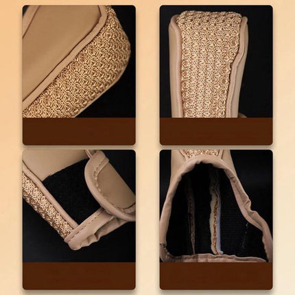 PU Leather Gear Shift Cover | Gear Shift Cover | Non-Slip | Anti-Sweat | Luxury Car Gear Shift Cover | Universal | Brown.