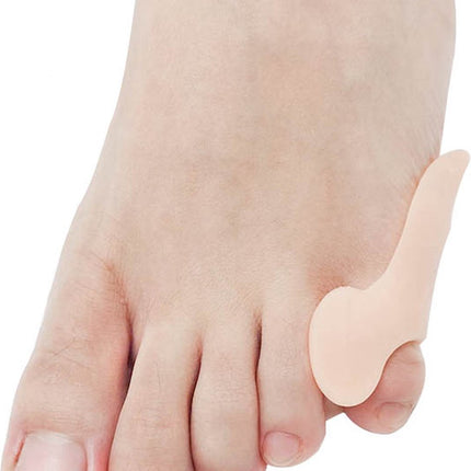 Silicone Toe Corrector Little Toe | Toe Spreader | Little Toe Protector | 1 Pair | Beige.