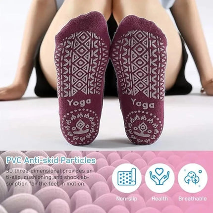 Closed Toe Yoga Socks | With Anti-Slip Bottom | Anti-Slip Socks | Pilates Socks | Size 36-40 | Black.