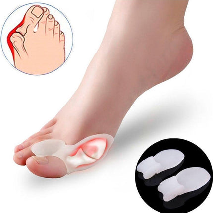 4x silicone big toe corrector/spreader (hallus valgus).