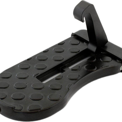 Car Roof Box Step | Door Step | Bike Carrier | Roof Rack | Includes Safety Hammer | Universal | Aluminum | Black.