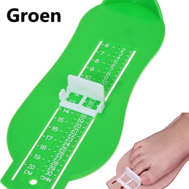 Child's Foot Measuring Tool | Child's Shoe Size Measuring Tool | Baby Shoe Measuring Tool | Baby Measurement | Green.