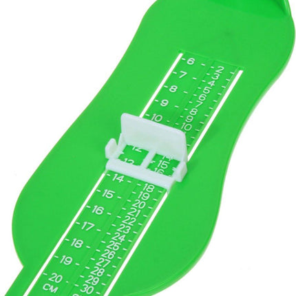 Child's Foot Measuring Tool | Child's Shoe Size Measuring Tool | Baby Shoe Measuring Tool | Baby Measurement | Green.
