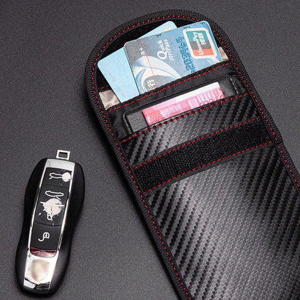 Anti RFID Wallet | Car Key Protector | Keyless Entry Protective Case | RFID Protective Case | Card Holder | Wallet | Phone Holder | 14 x 10 CM.