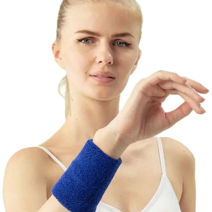Wristband | Sweatband | Sweatbands | Wrist | Sports band | 1 piece | Blue.