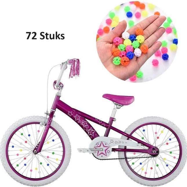 Spoke Beads Bicycle Wheel 72 Pieces | Spoke Reflectors | Glow In Dark | Wheel Reflectors Children's Bicycle | Multicolor