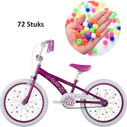 Spoke Beads Bicycle Wheel 72 Pieces | Spoke Reflectors | Glow In Dark | Wheel Reflectors Children's Bicycle | Multicolor.