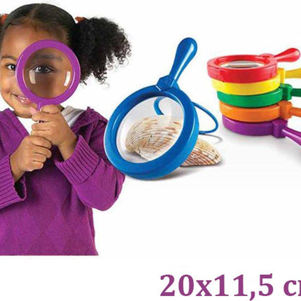 Magnifying Glass for Children | Reading Magnifier | Magnifying Glass | Insect Magnifier | Magnifying Glass | With Stand | 2X Magnification | Purple.