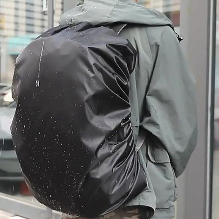 2x Rain Cover For Backpack | Backpack Rain Cover | Waterproof | Rain Cover Bag | Bag Protection Against Rain | 25-35 Liters | Black.