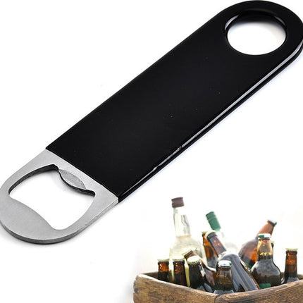 Barblade Bottle Opener | Beer Opener | Bottle Opener | Bar Accessories | Two-Tone | Stainless Steel | 12.5 x 3 cm | Silver/Black.