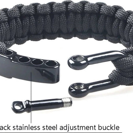Paracord Survival Bracelet I Paracord Survival Bracelet I Extra Strong I Brown.