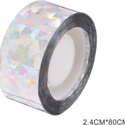 Luxury Anti-Bird Ribbon - Masking Tape - Window Screen - Decorative Tape - Bird Repeller - Multifunctional - 80 Meters.