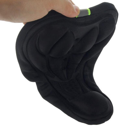 Note type!! 3D Silicone Lycra Nylon & Gel Pad Bicycle Saddle Seat Cover Soft Cushion Fits Types of Bikes (Black).