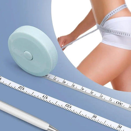 Round Plastic Measuring Tape 150 CM | Extendable Tape Measure | Flexible | Roll Meter | Circumference Gauge | Measuring Tape | Hobby Measuring Tape Body | Green.