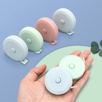 Round Plastic Measuring Tape 150 CM | Extendable Tape Measure | Flexible | Roll Meter | Circumference Gauge | Measuring Tape | Hobby Measuring Tape Body | Green.