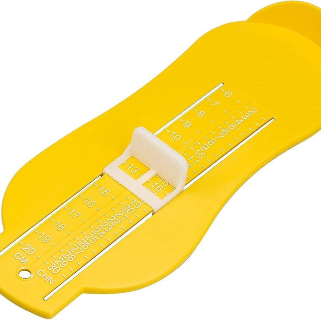 Child's Foot Measuring Tool | Child's Shoe Size Measuring Tool | Baby Shoe Measuring Tool | Baby Measurement | Yellow.