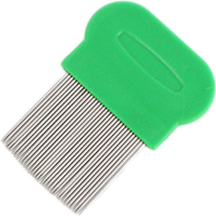 Lice Comb | Lice Brush | Flea Comb | Nits Comb | Lice Remover | Stainless Steel Brushes | Plastic Barrel | Random Color.