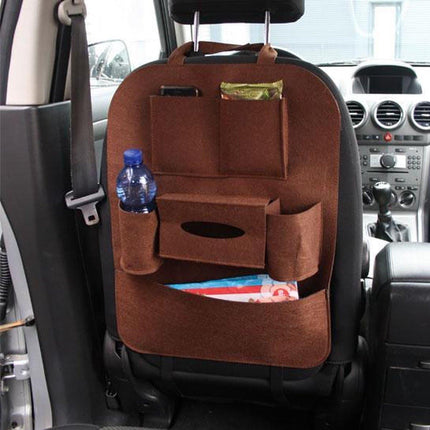 Car Organizer - for Children - Car Seat Organizer - Brown.