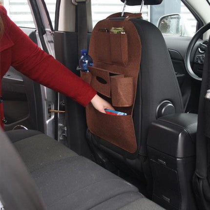 Car Organizer - for Children - Car Seat Organizer - Brown.