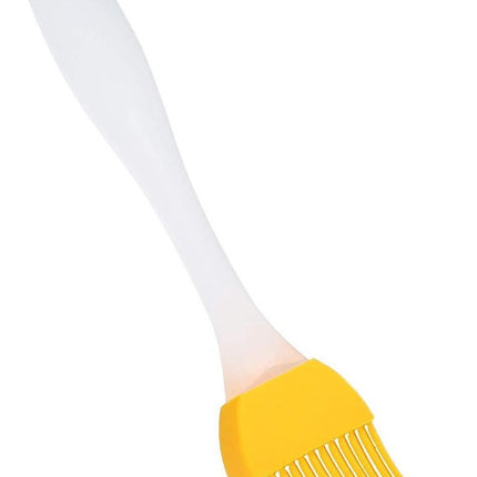 Silicone Baking Brush - Grease Brush - Baking Brush - Marinade - BBQ - Yellow / White.