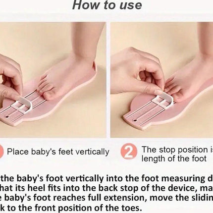 Child's Foot Measuring Tool | Child's Shoe Size Measuring Tool | Baby Shoe Measuring Tool | Baby Measurement | Blue.