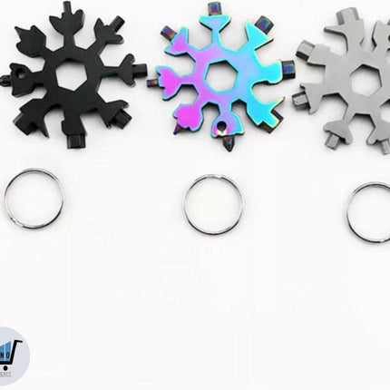 Snowflake - 18 in 1 Multifunctional tool – Stainless Steel Bottle Opener and Screwdriver..