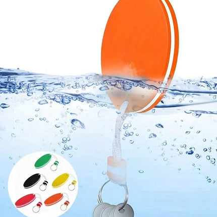 Floating Keychain | EVA Foam | For Large Keyring | Foam | Bumper | Key Float | Oval | Blue.