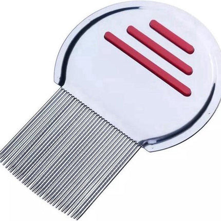 Set of 3 Lice Combs | Lice Brush | Flea Comb | Nits Comb | Dust Comb | Lice Remover | Stainless Steel | Green, Blue & Red.