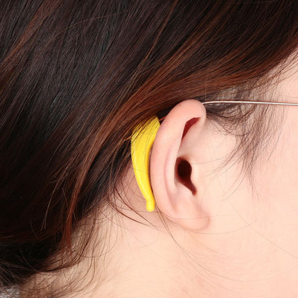 Anti-slip Ear Hooks for Glasses | Glasses Hooks | Glasses Holders | Sunglasses Hook | Silicone | Yellow | 2 Pieces.