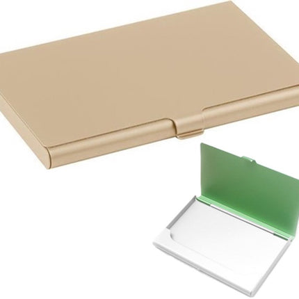 Aluminum Business Card Holder | Card Holder | Card Holder | Business Card Folder | Card Holder | Credit Card Holder | Gold.