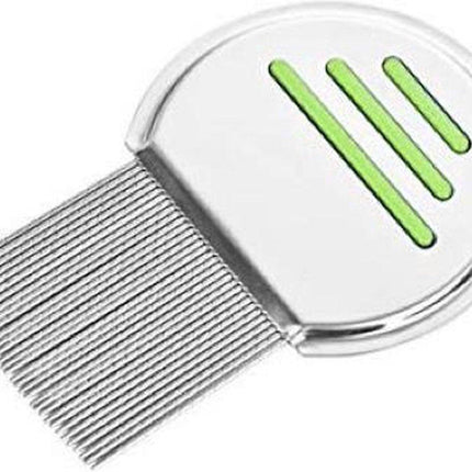 Lice Comb for Child & Pet | Lice Brush | Flea Comb | Nits Comb | Dust Comb | Lice Remover | Stainless Steel | Green.
